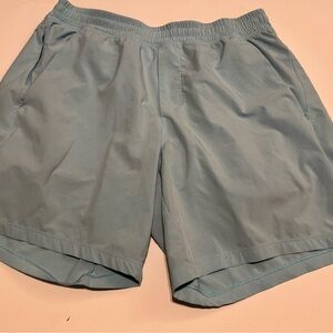 light blue lululemon shorts size xl lined shorts men’s